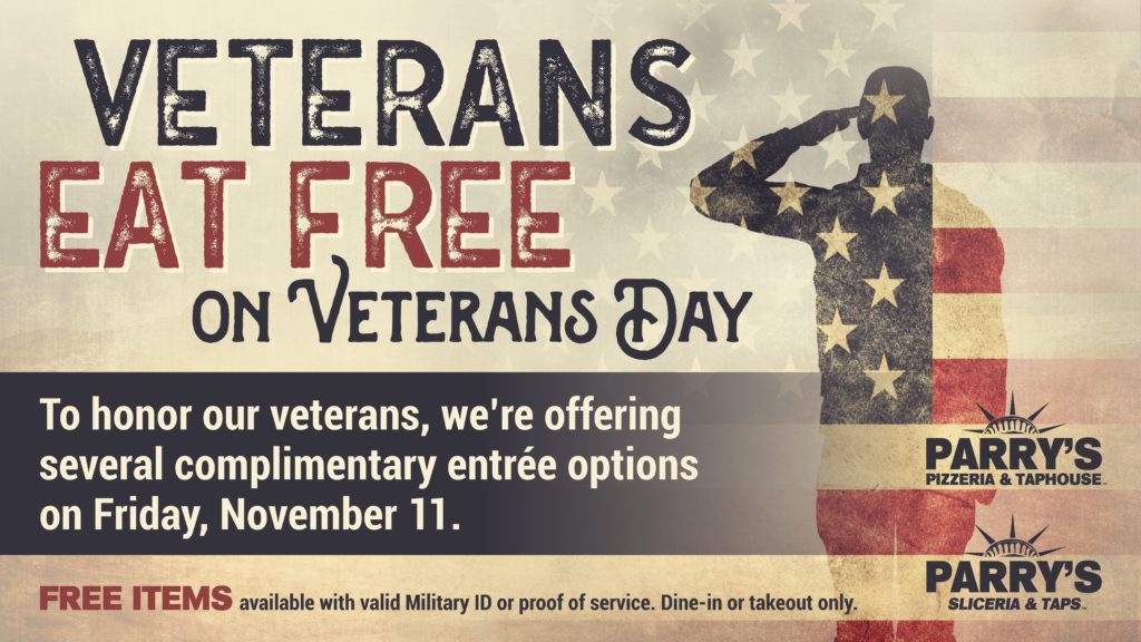 Veterans Eat Free on Veterans Day Grandscape The Colony