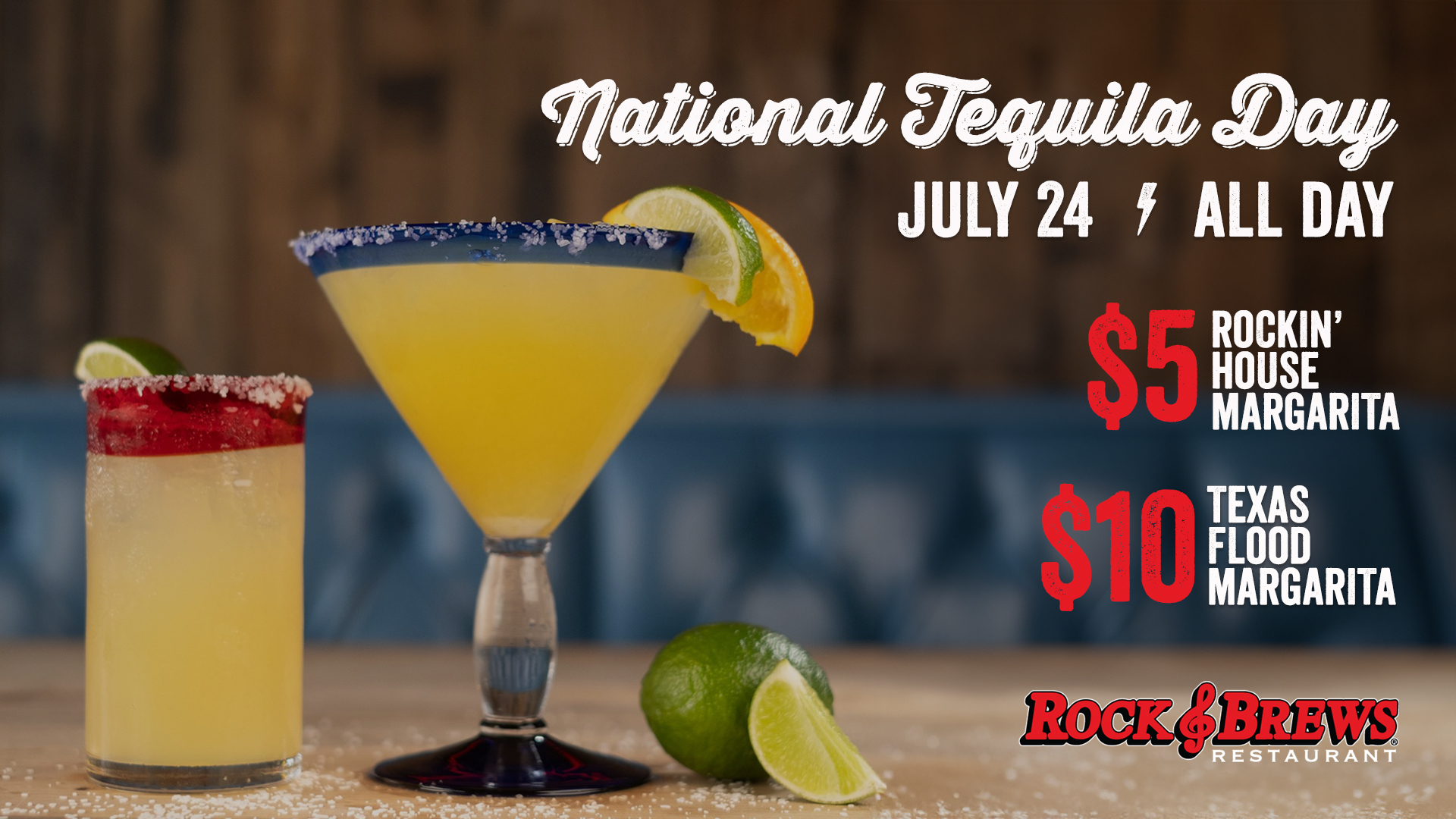 National Tequila Day at Rock & Brews