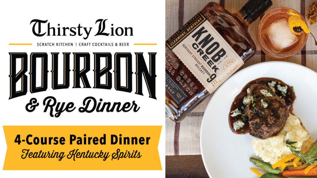 Bourbon & Rye event at Thirsty Lion Gastropub